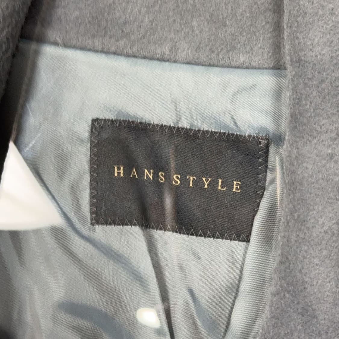HANS STYLE 울 캐시미어 그레이 코트 M 상품이미지6