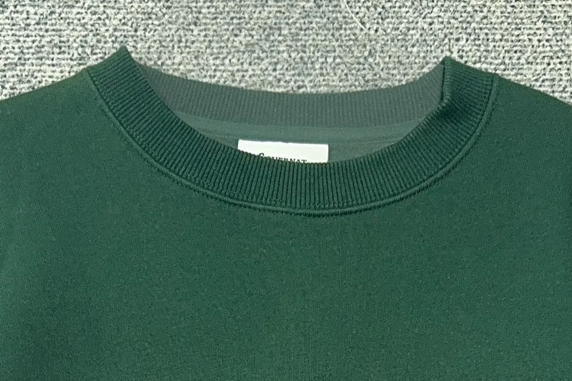 커버낫 자수 로고 그린 맨투맨 L 상품이미지5