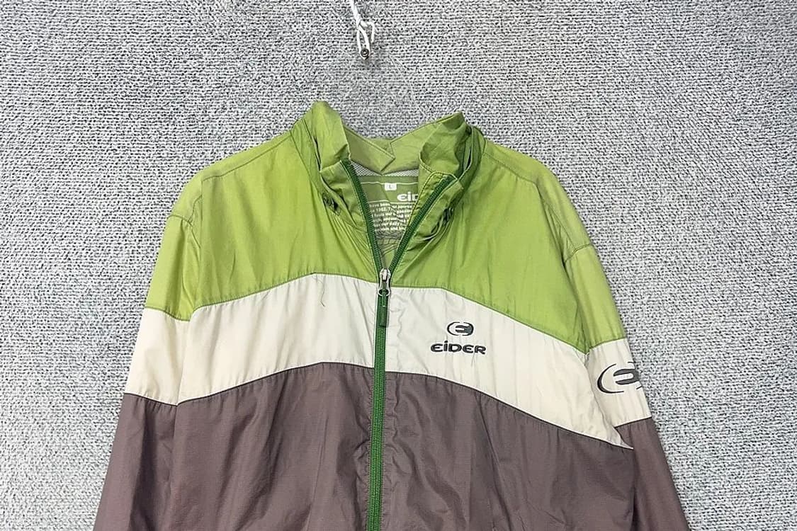아이더 그린 빈티지 기능성 바람막이 L 상품이미지3