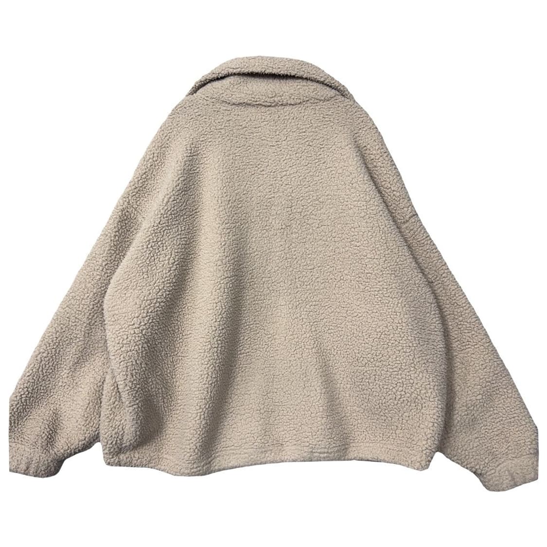 젝시믹스 베이지 양털 뽀글이 오버핏 후리스 집업 F 상품이미지2