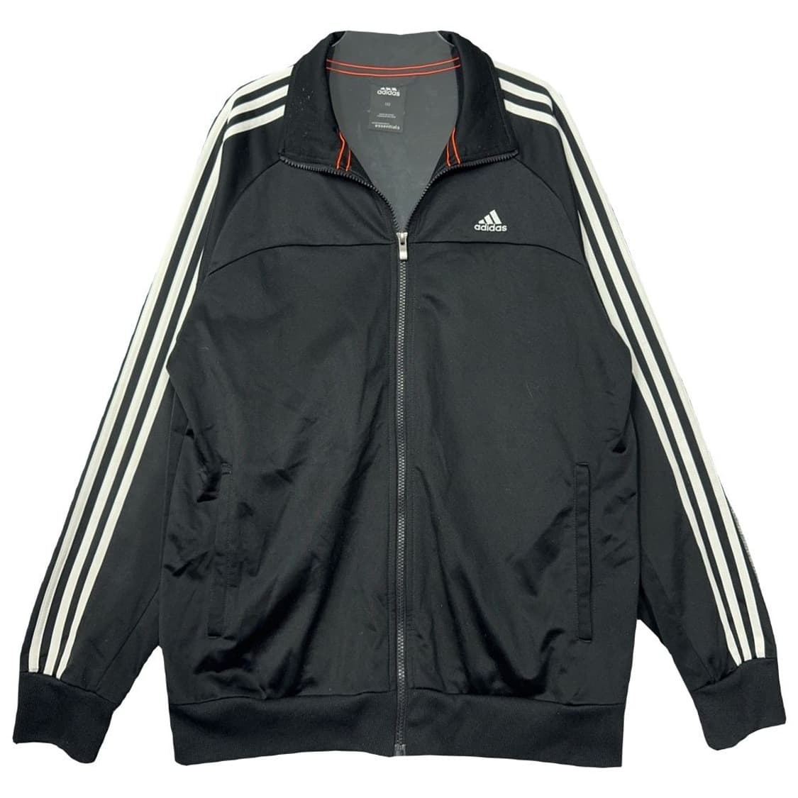 아디다스 블랙 오리지날 로고 삼선 트랙탑 집업 져지 110 상품이미지1