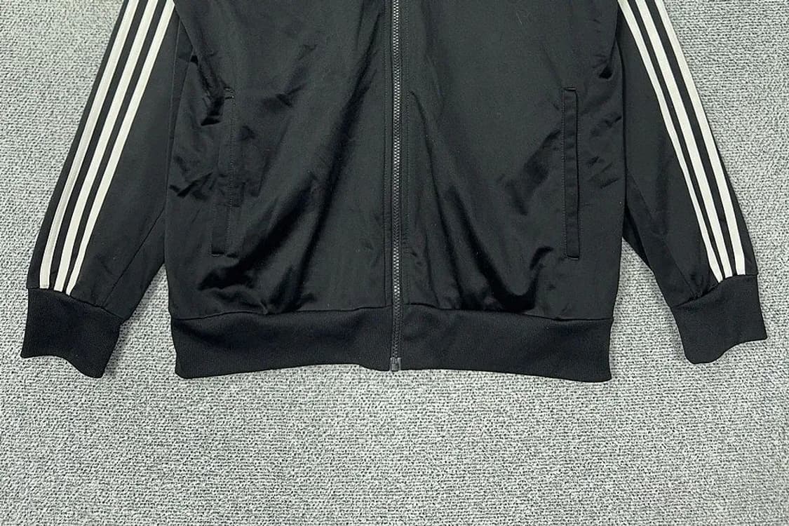 아디다스 블랙 오리지날 로고 삼선 트랙탑 집업 져지 110 상품이미지4