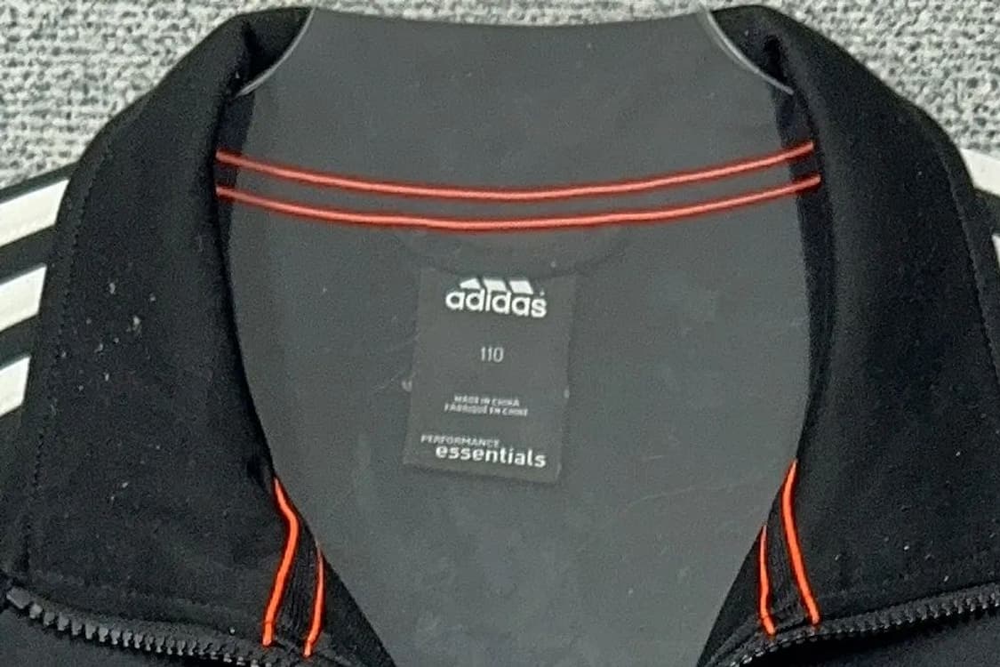 아디다스 블랙 오리지날 로고 삼선 트랙탑 집업 져지 110 상품이미지5