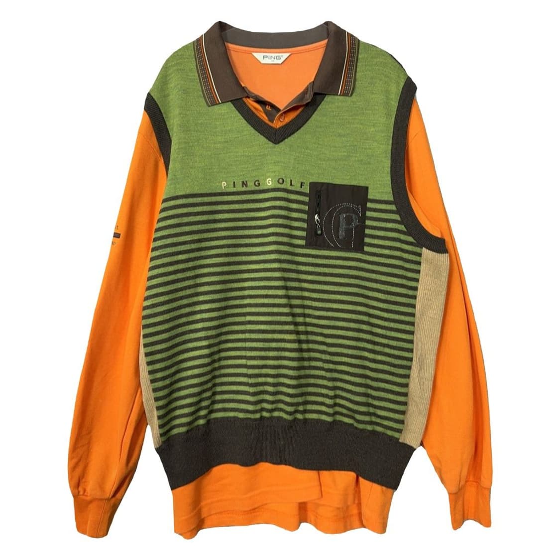 핑 오렌지 골프 니트 105 상품이미지1