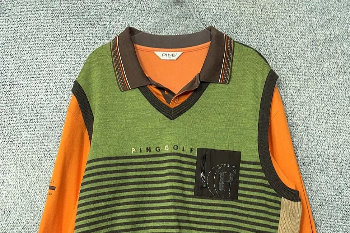 핑 오렌지 골프 니트 105 상품이미지3