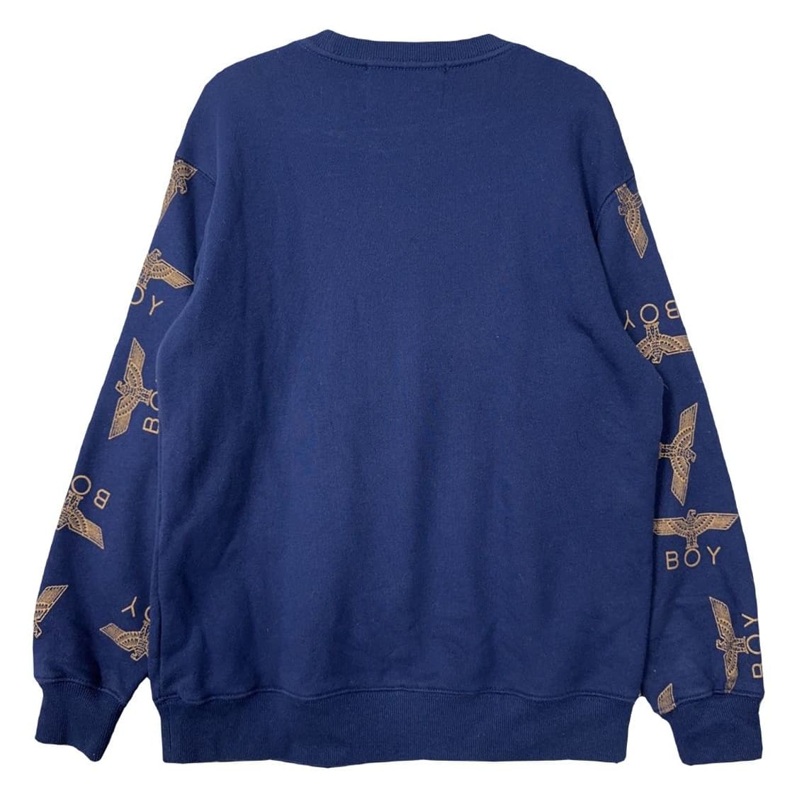 보이런던 빈티지 프린팅 블루 맨투맨 90(S) 상품이미지2