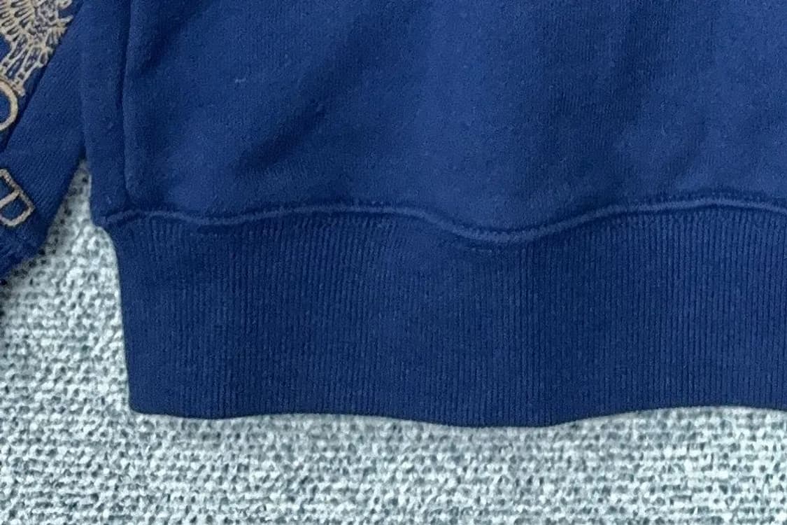 보이런던 빈티지 프린팅 블루 맨투맨 90(S) 상품이미지7