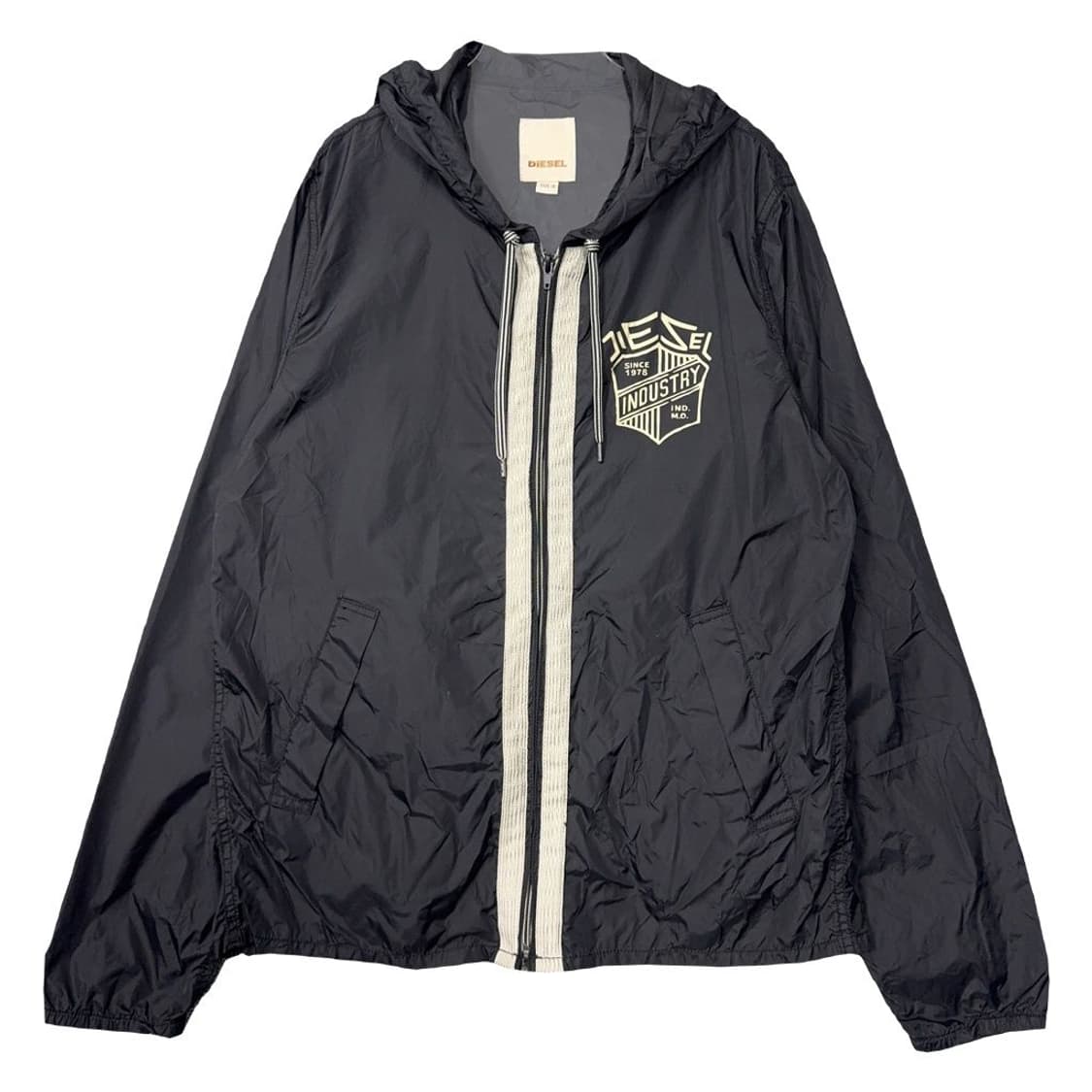 디젤 빈티지 백프린팅 후드 바람막이 M 상품이미지2