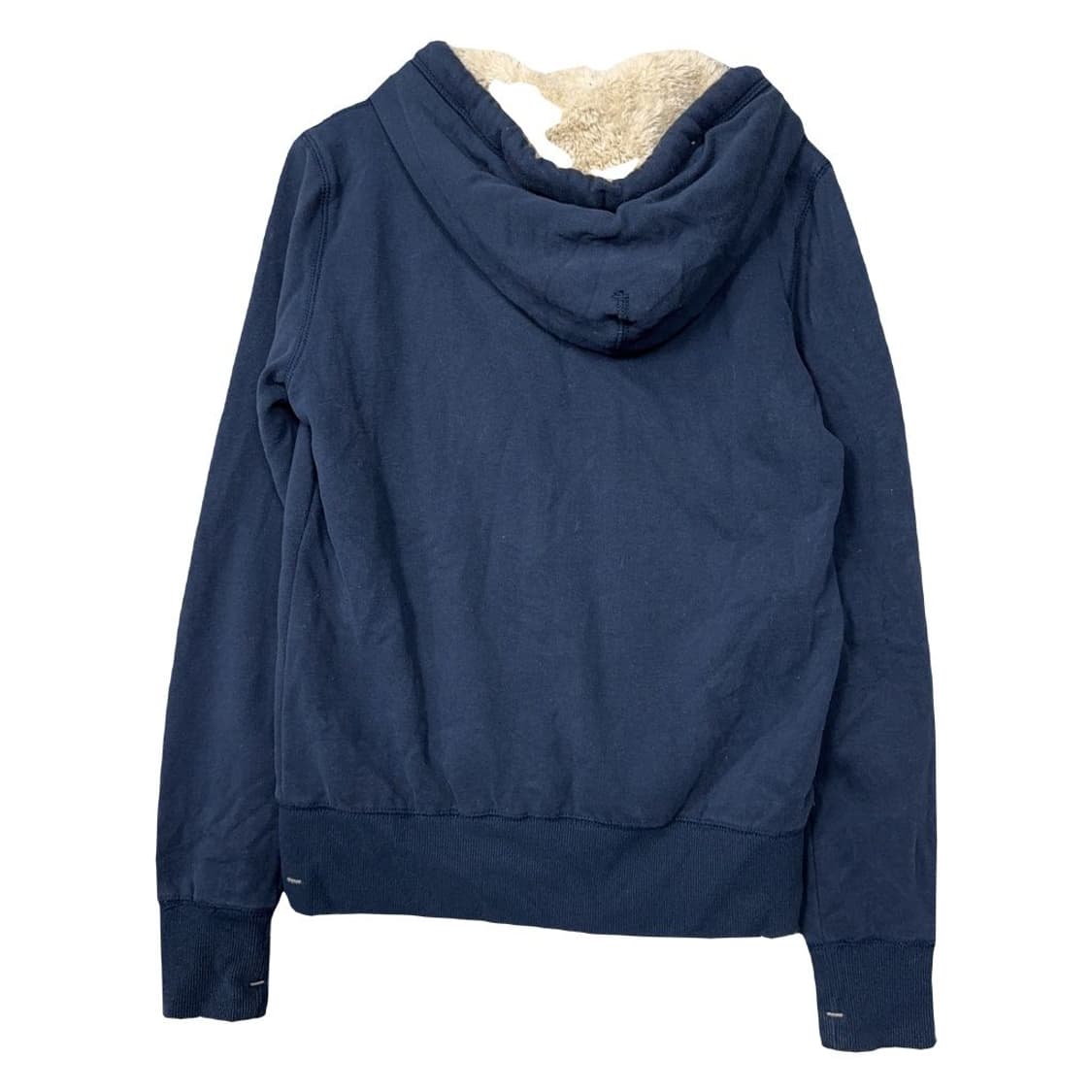 아베크롬비 핑크 로고 Y2K 네이비 후드 집업 M 상품이미지2