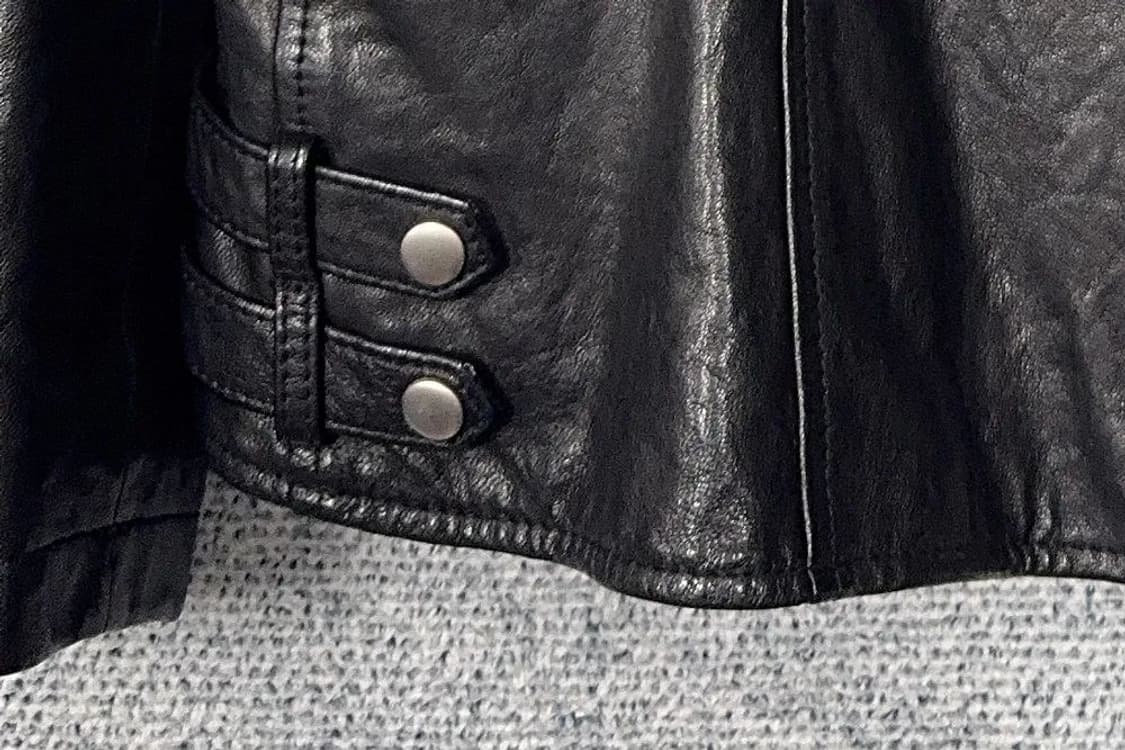 여성 빈티지 유광 쉽스킨 양가죽 라이더 자켓 66 상품이미지7
