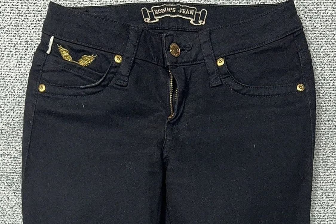 로빈슨 진 Y2K 블랙 부츠컷 데님팬츠 24 상품이미지3