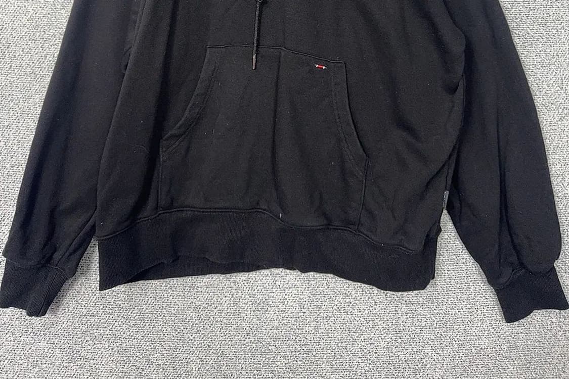 로맨틱크라운 블랙 오버핏 백프린팅 후드티 L 상품이미지4