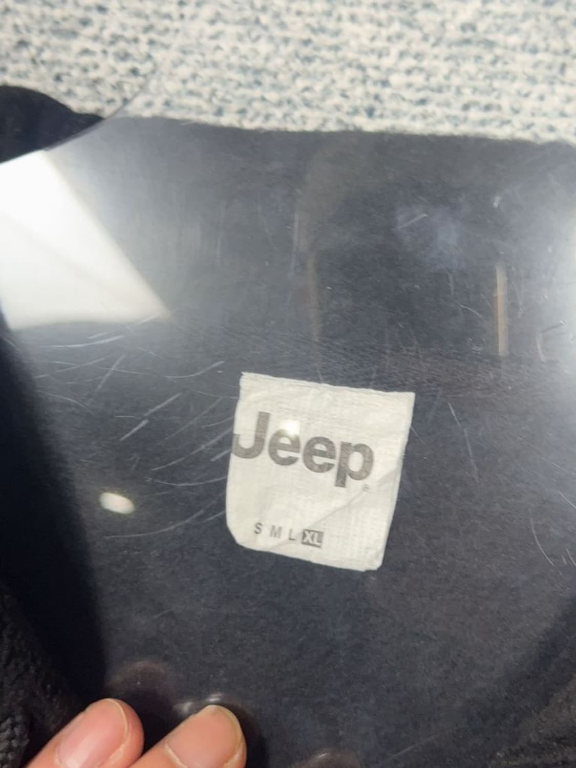 지프 블랙 로고 플리스 후리스 후드집업 XL 상품이미지7