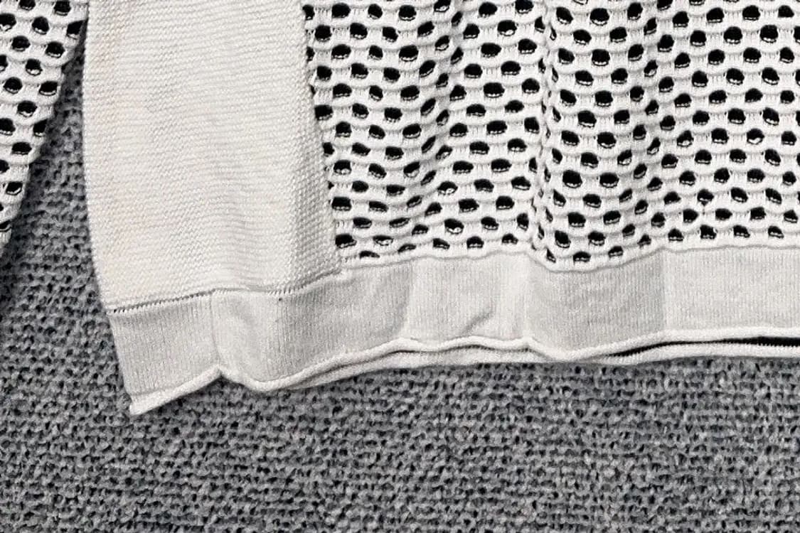 캘빈클라인 빈티지 패턴 화이트 니트 L 상품이미지6