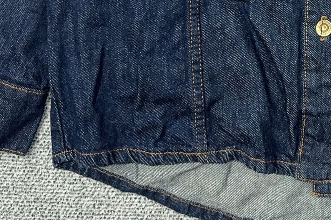 자라 빈티지 오버핏 스티치 데님 셔츠 M 상품이미지6
