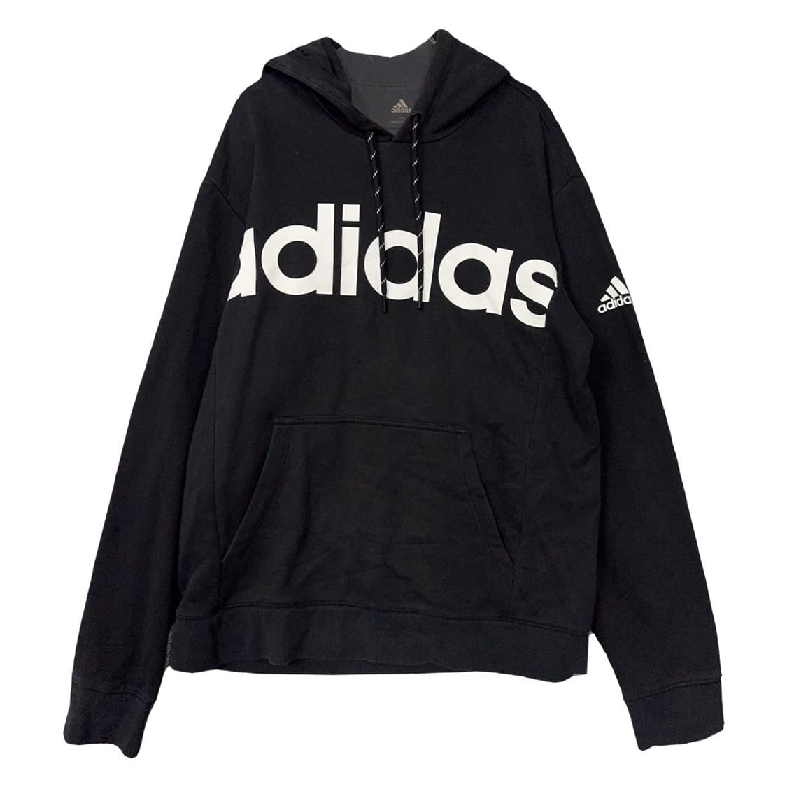 아디다스 프린팅 블랙 후드티 110 상품이미지1