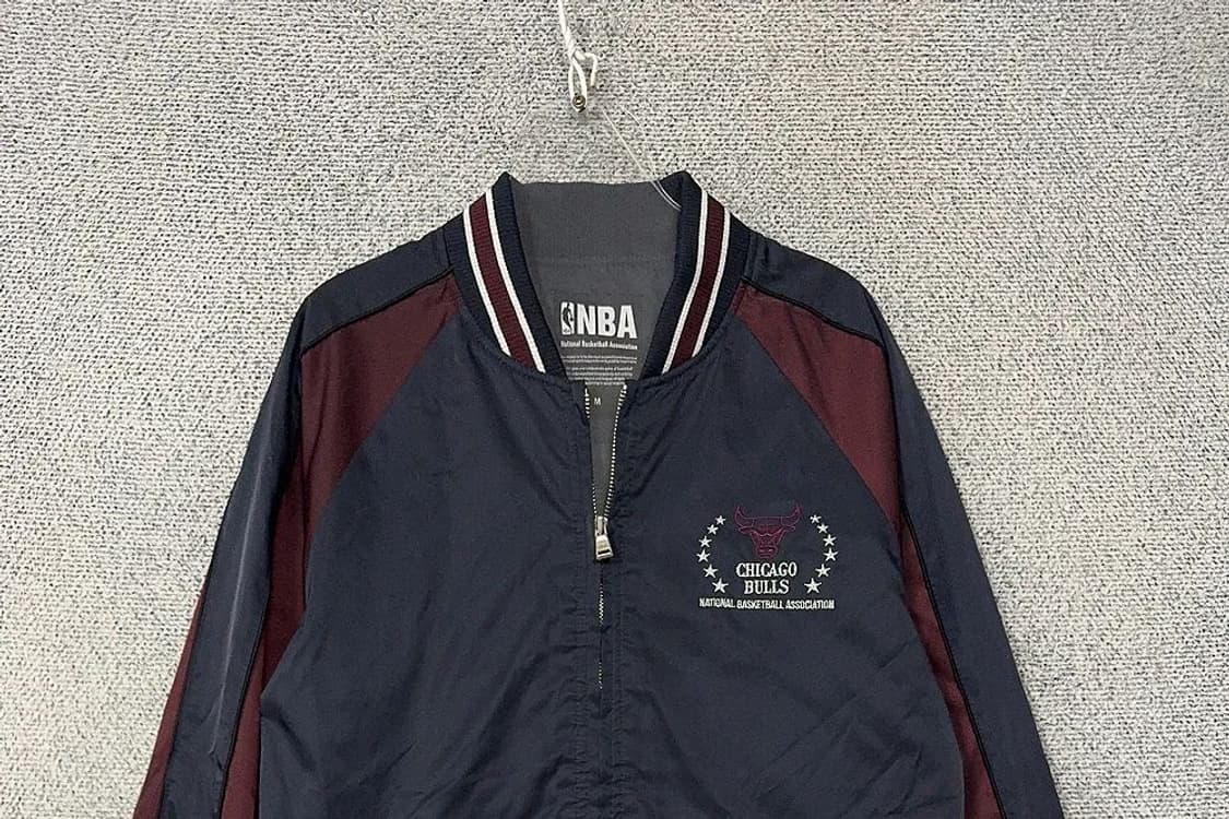 엔비에이 시카고 불스 네이비 스타디움 자켓 M 상품이미지3