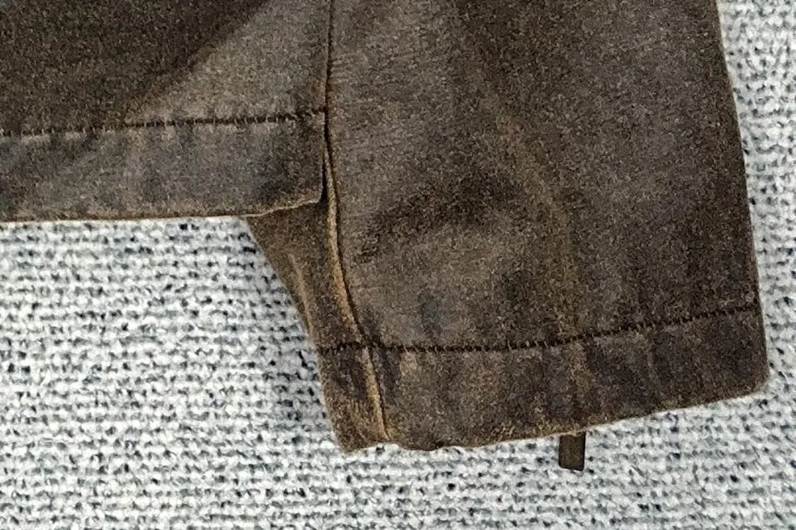 지오 송지오 브라운 디테일 클래식 레더 자켓 100 상품이미지6