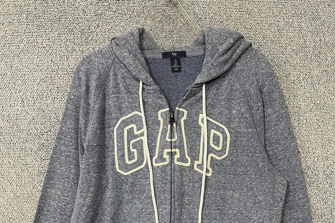 갭 스펠 로고 그레이 후드 집업 S 상품이미지3