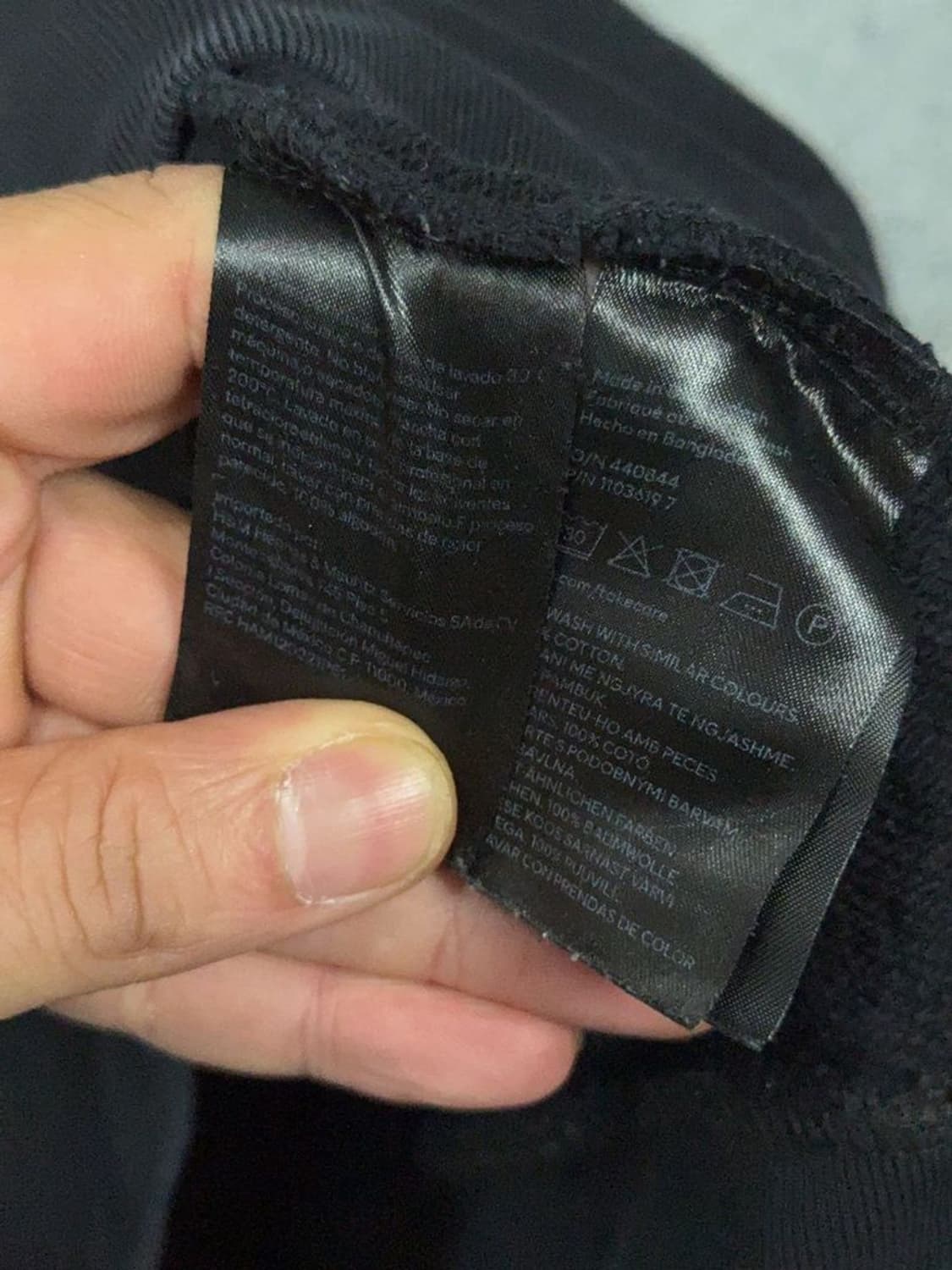 에이치엔앰 블랙 캐주얼 맨투맨 S 상품이미지7