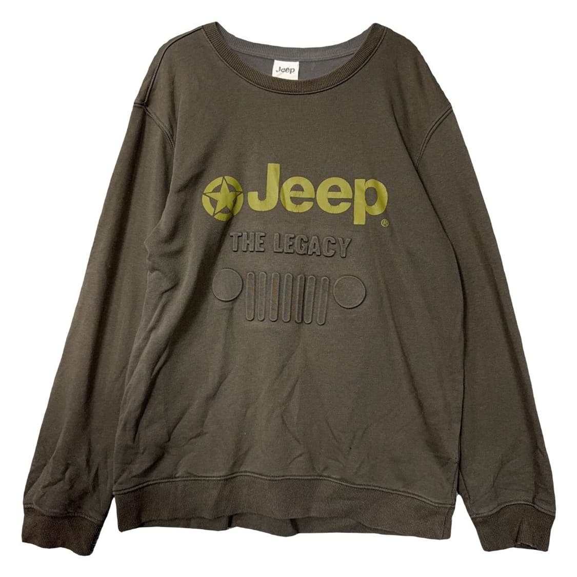 지프 프린팅 브라운 맨투맨 XL 상품이미지1