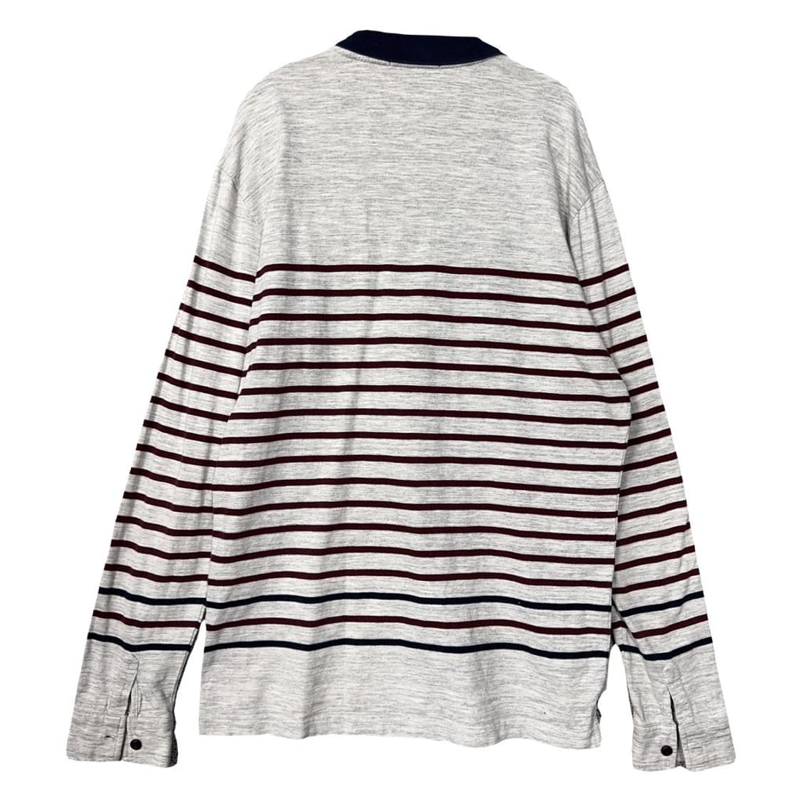 빈폴 스트라이프 라이트 그레이 긴팔 카라티 110 상품이미지2