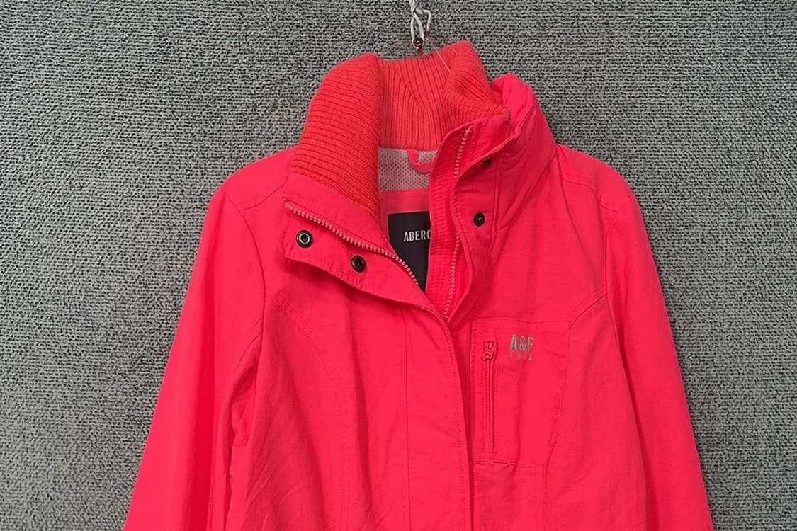 아베크롬비 핑크 순록 로고 바람막이 윈드 자켓 S 상품이미지3