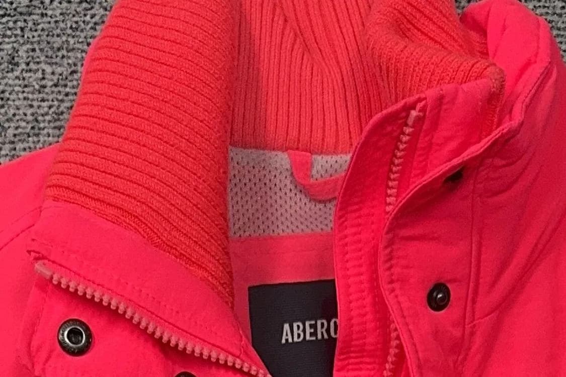 아베크롬비 핑크 순록 로고 바람막이 윈드 자켓 S 상품이미지5