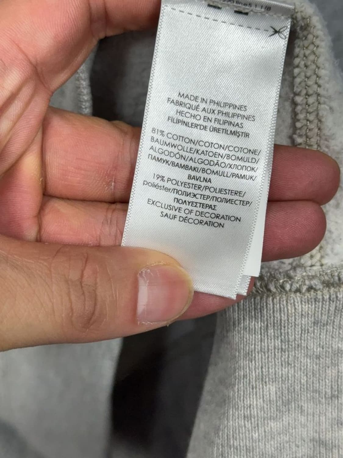 폴로 랄프로렌 로고 라이트 그레이 후드 집업 L 상품이미지9