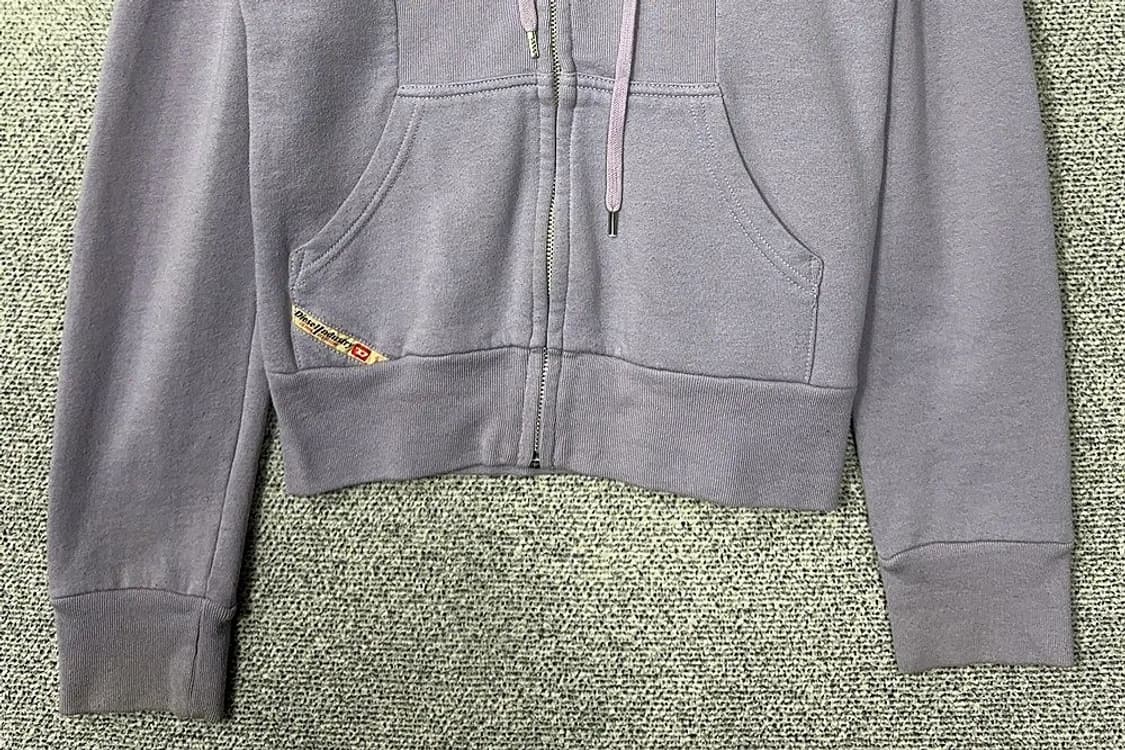 디젤 라이트 퍼플 빈티지 후드 집업 M 상품이미지4