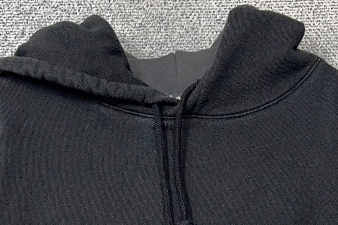 리 블랙 자수 로고 스웻 후드티 XL 상품이미지5