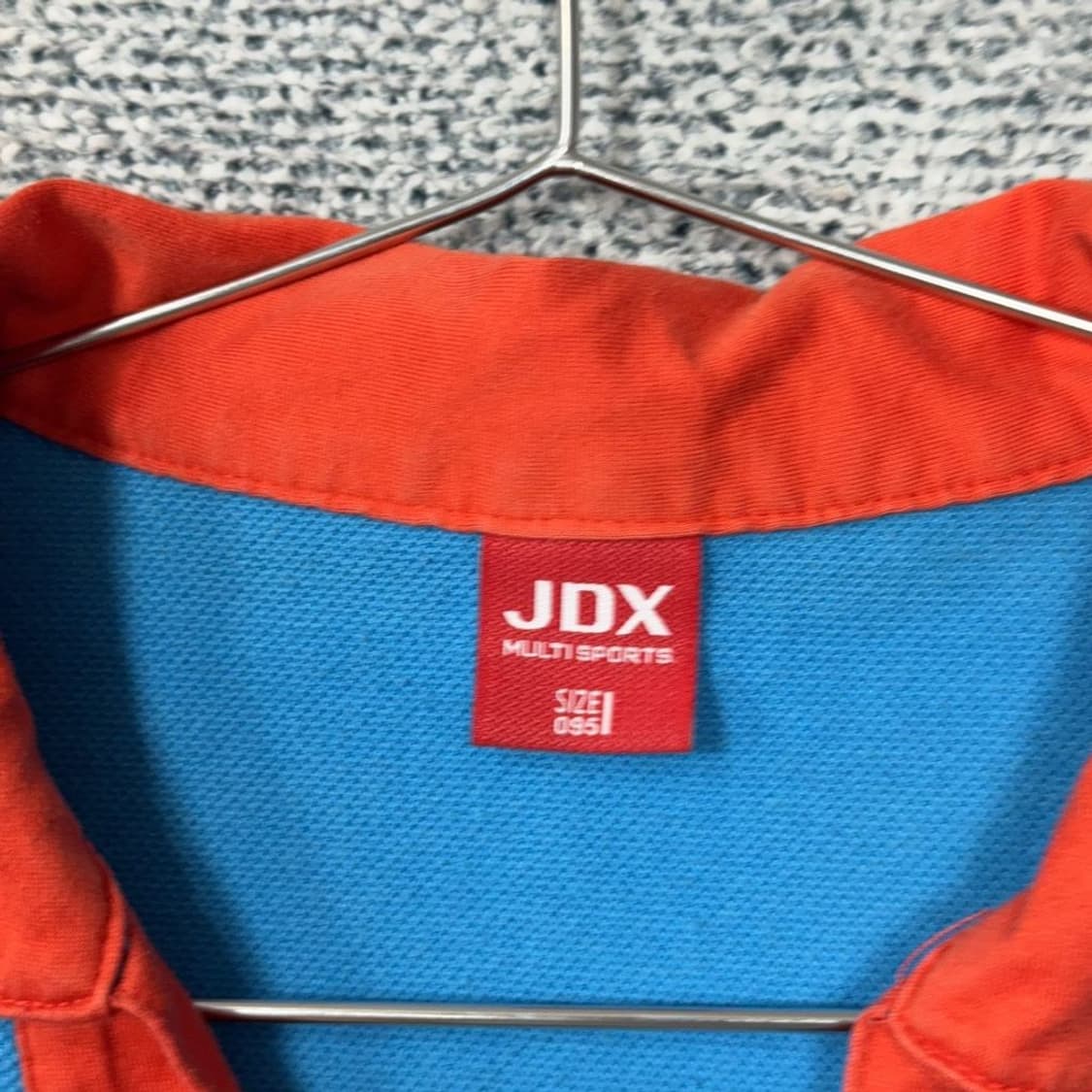 JDX 블루 로고 여성 골프 기능성 반팔 카라티 095 상품이미지5