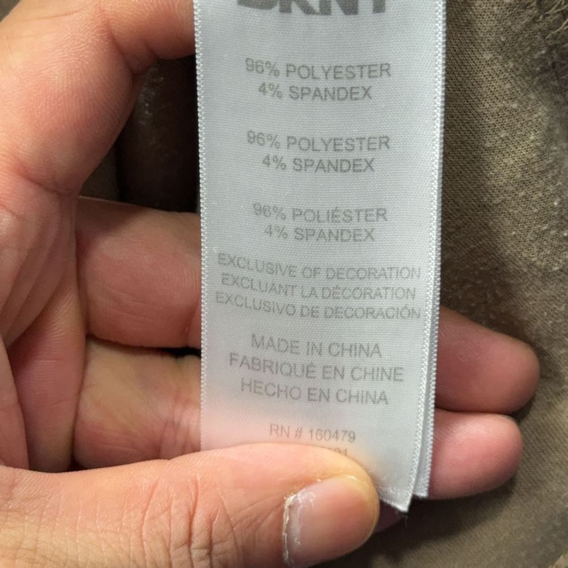 DKNY 카키 사이드 포켓 캐주얼 반집업 맨투맨 L 상품이미지9
