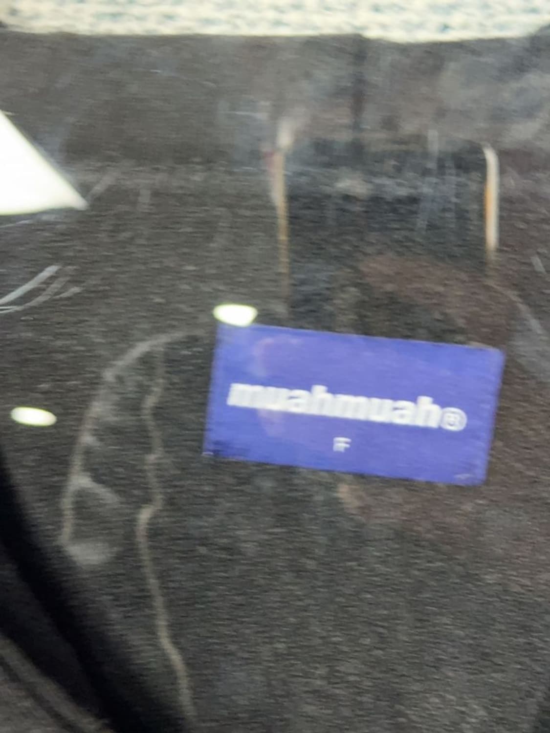 무아무아 블랙 로고 오버핏 후드 집업 F 상품이미지6
