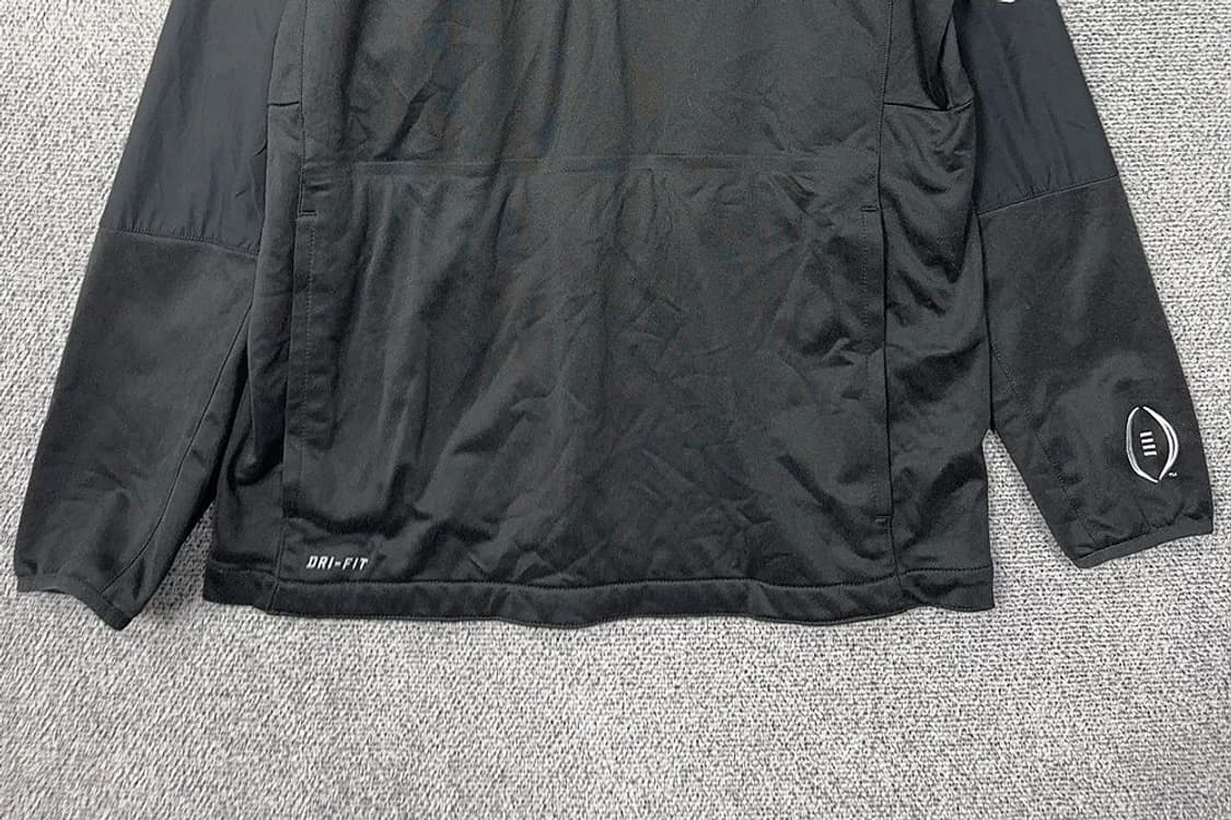 나이키 블랙 로고 기능성 반집업 긴팔티 M 상품이미지4