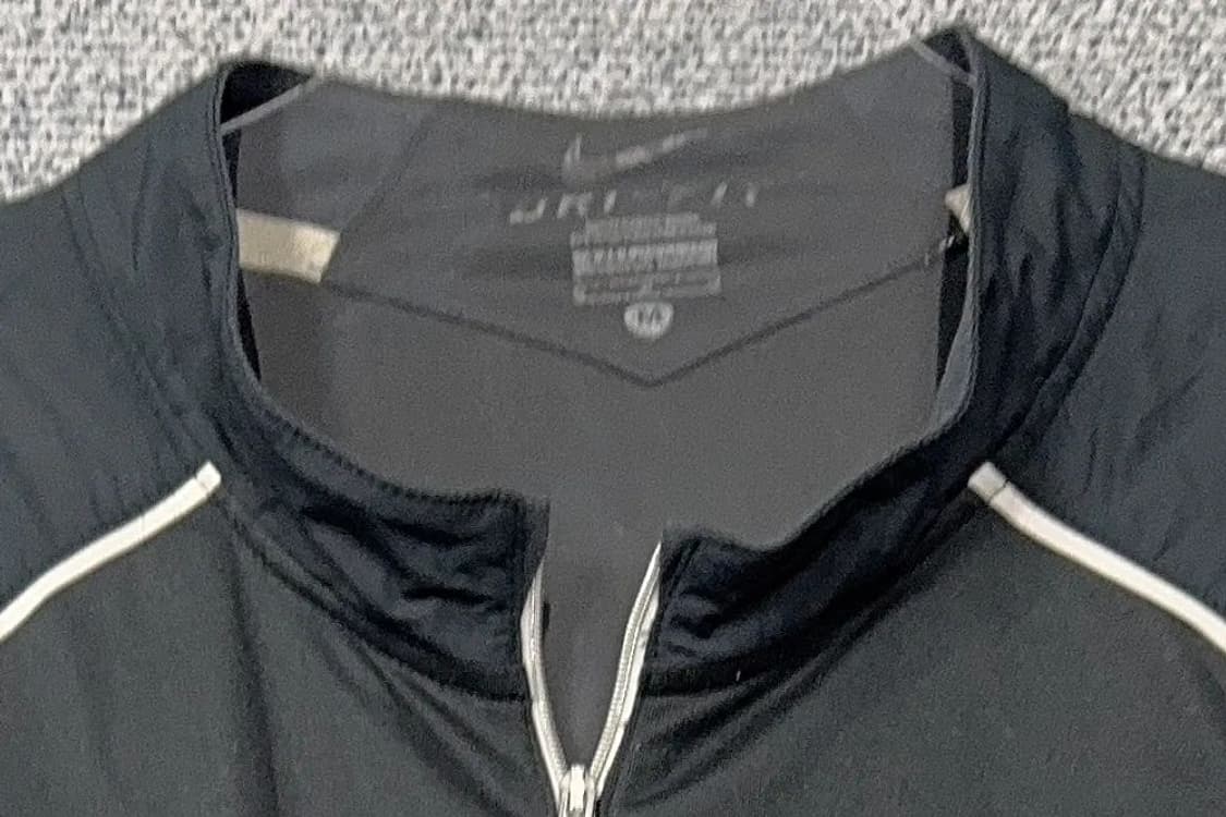 나이키 블랙 로고 기능성 반집업 긴팔티 M 상품이미지5