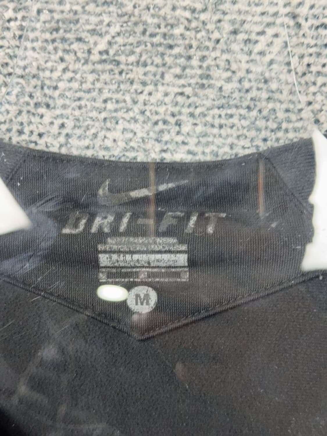 나이키 블랙 로고 기능성 반집업 긴팔티 M 상품이미지7