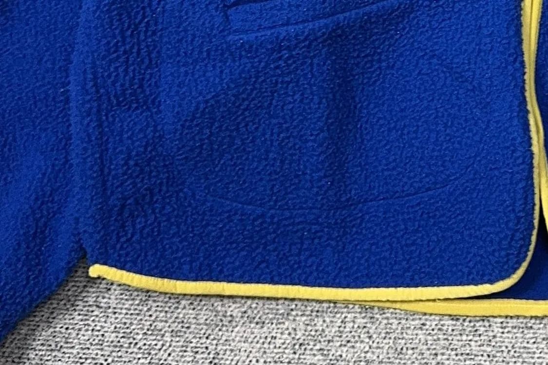 남성 빈티지 블루 플리스 후리스 포켓 퀄팅 자켓 frfee 상품이미지5