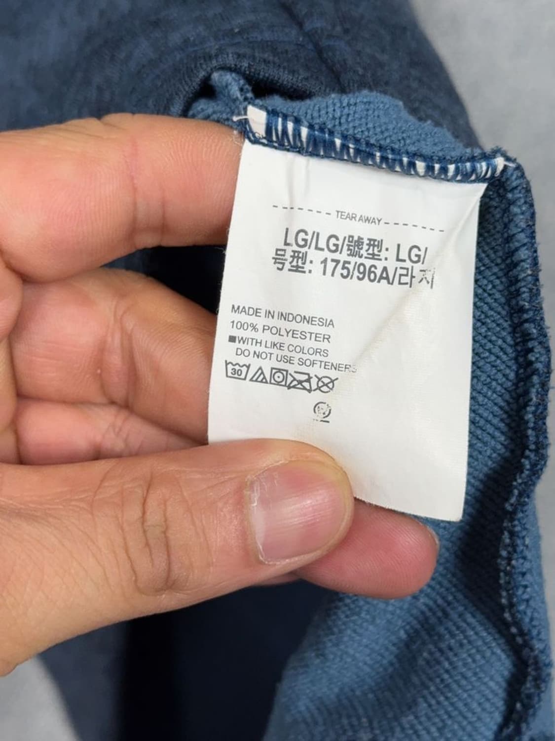언더아머 네이비 로고 기능성 후드티 LG/G/G 상품이미지8