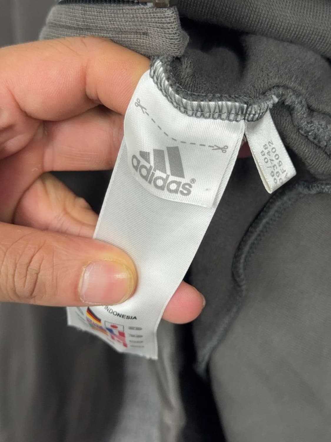 아디다스 그레이 빈티지 후드 집업 M 상품이미지9