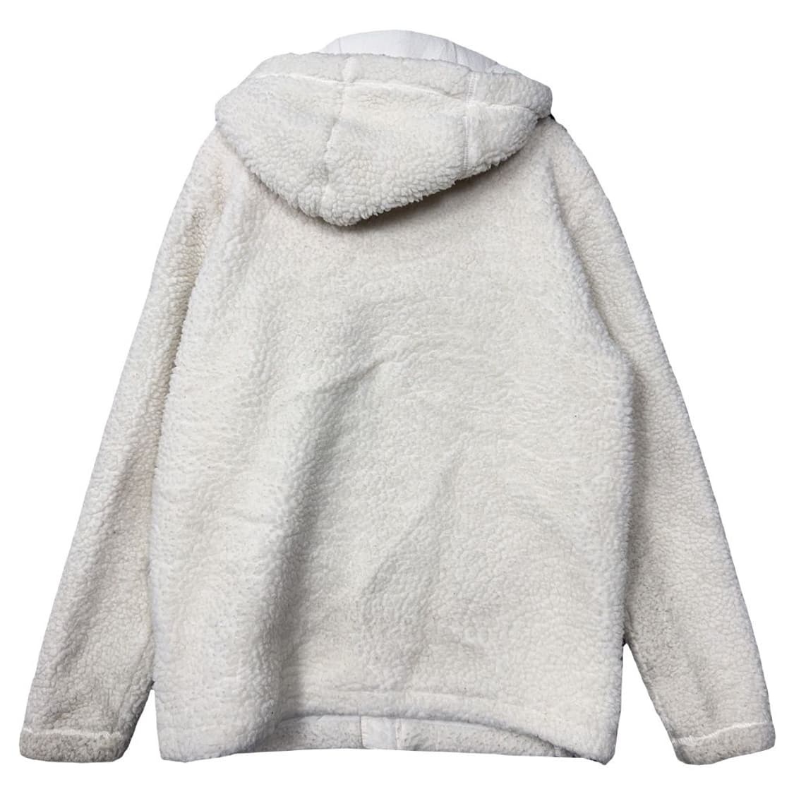 내셔널지오그래픽 화이트 로고 양털 뽀글이 후리스 후드 집업 S 상품이미지2