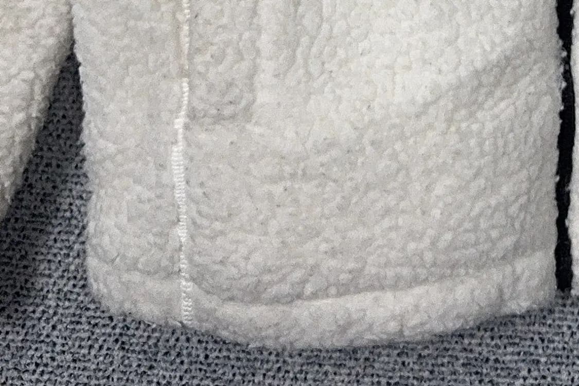 내셔널지오그래픽 화이트 로고 양털 뽀글이 후리스 후드 집업 S 상품이미지5