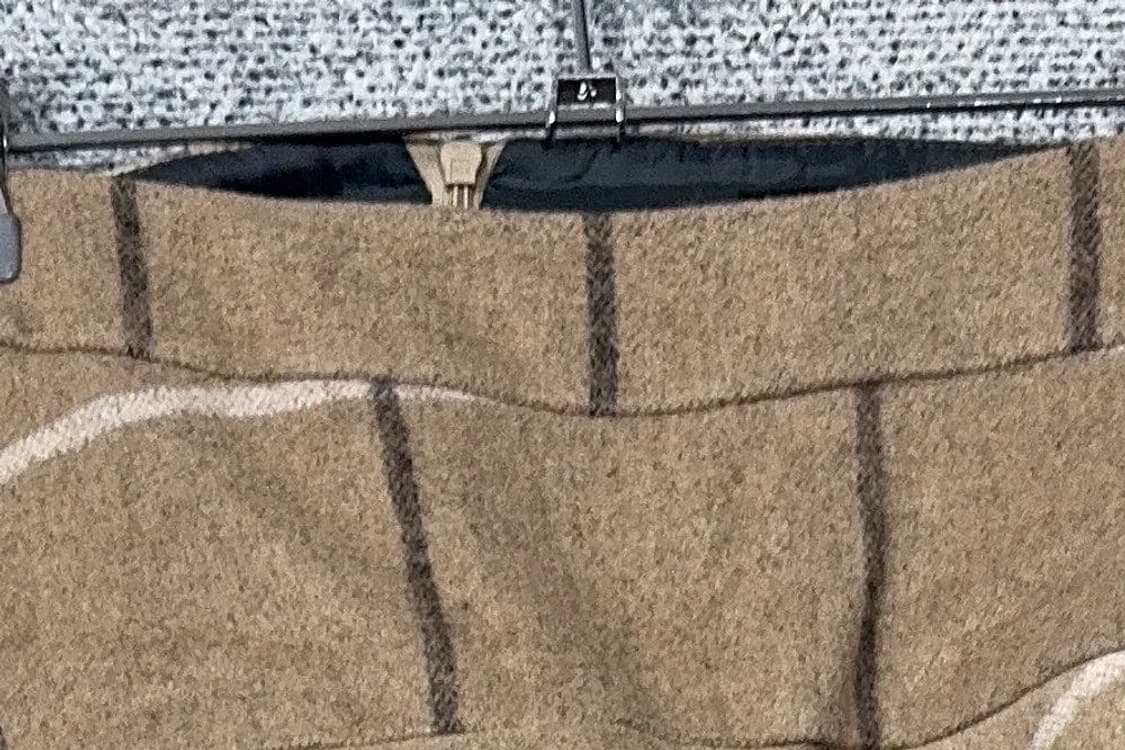 자라 체크 베이지 스커트 M 상품이미지5