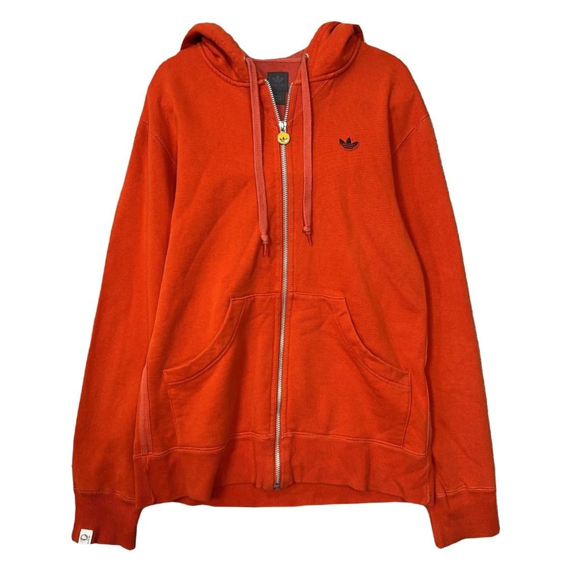 아디다스 흑탭 구형 오렌지 하드 코튼 후드 집업 95 상품이미지1