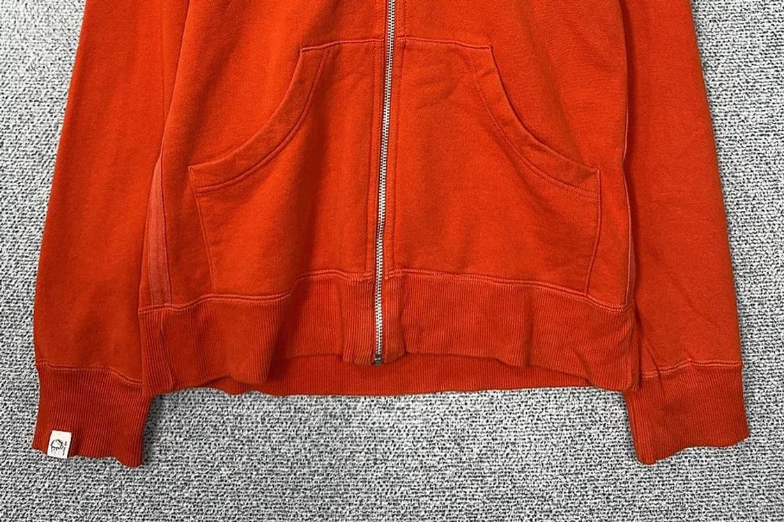 아디다스 흑탭 구형 오렌지 하드 코튼 후드 집업 95 상품이미지4