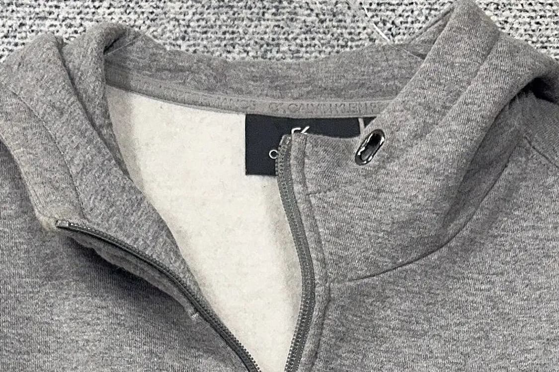 캘빈클라인 라이트 그레이 스펠 로고 후드 집업 S/P 상품이미지5