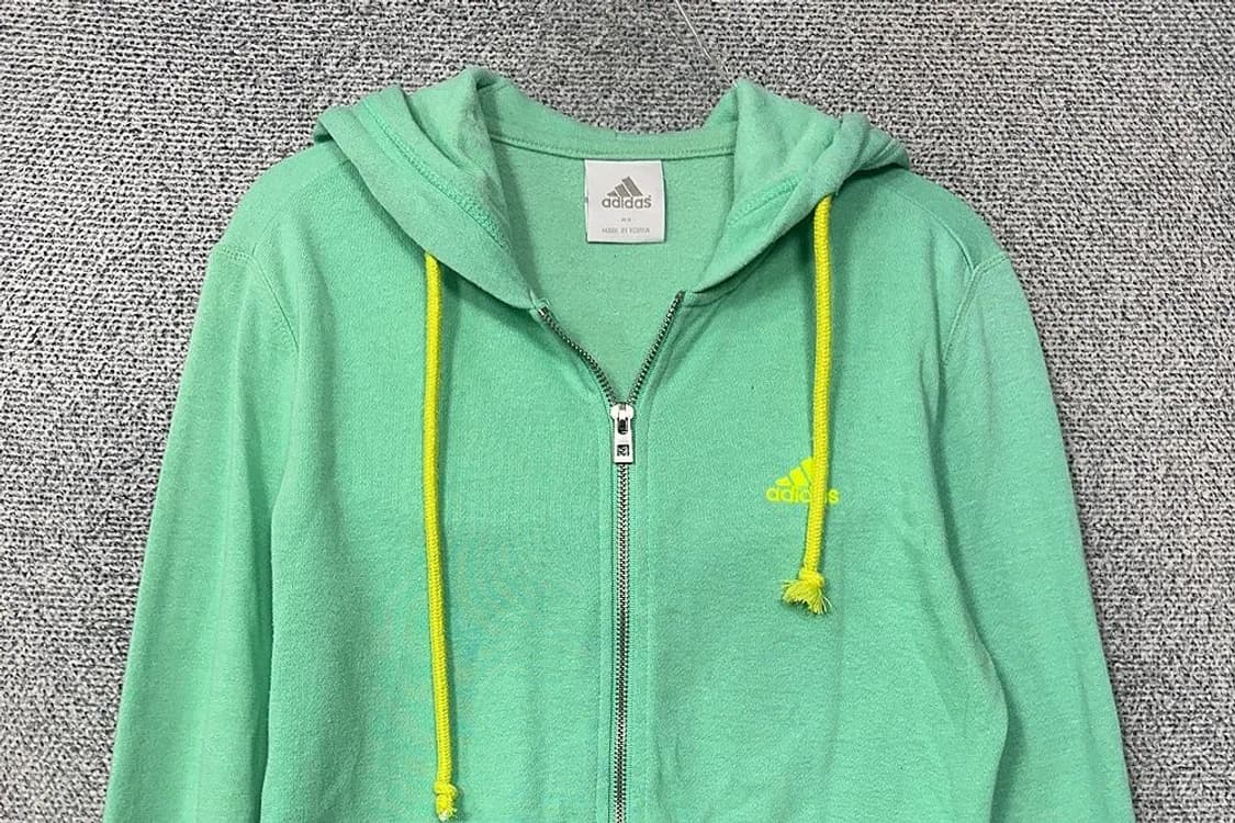 아디다스 민트 빈티지 로고 후드 집업 85 상품이미지3