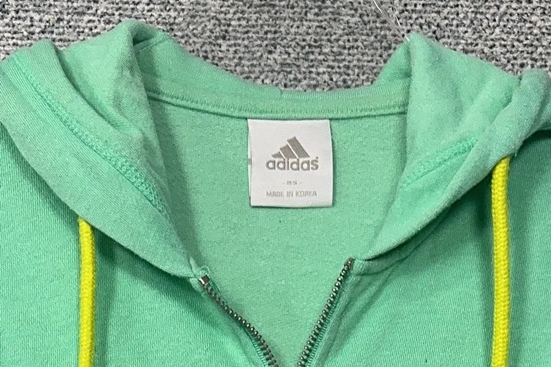아디다스 민트 빈티지 로고 후드 집업 85 상품이미지5