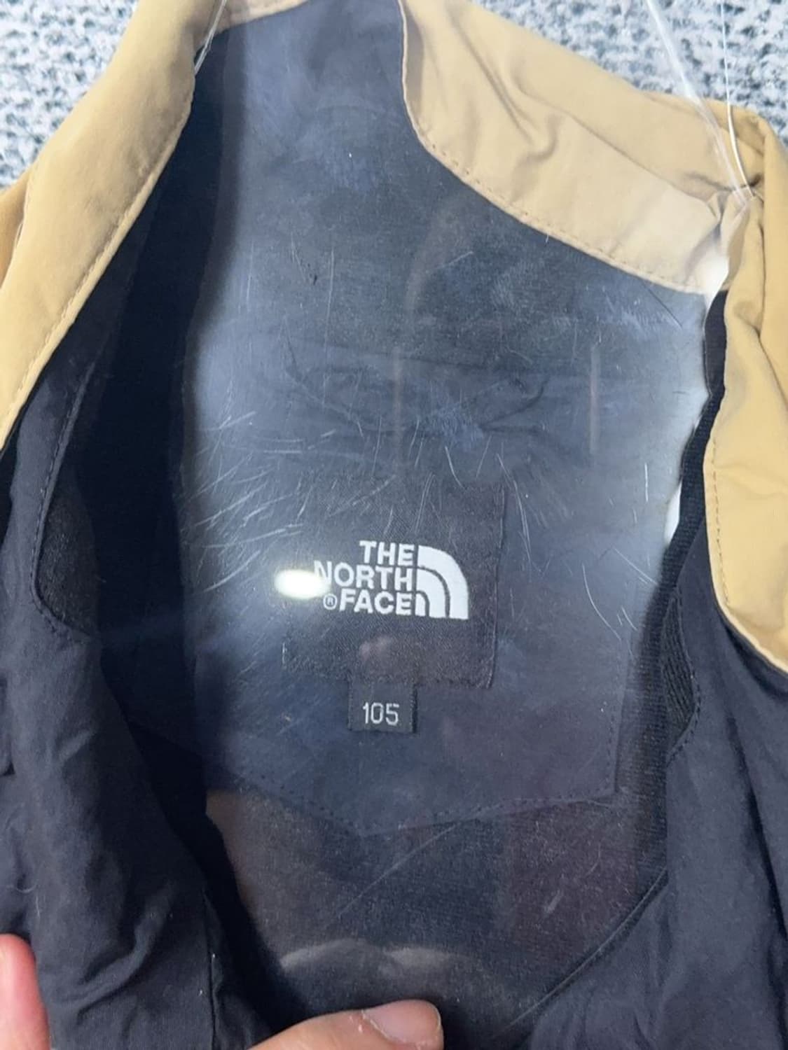 노스페이스 베이지 로고 기능성 바람막이 윈드자켓 XL 상품이미지7