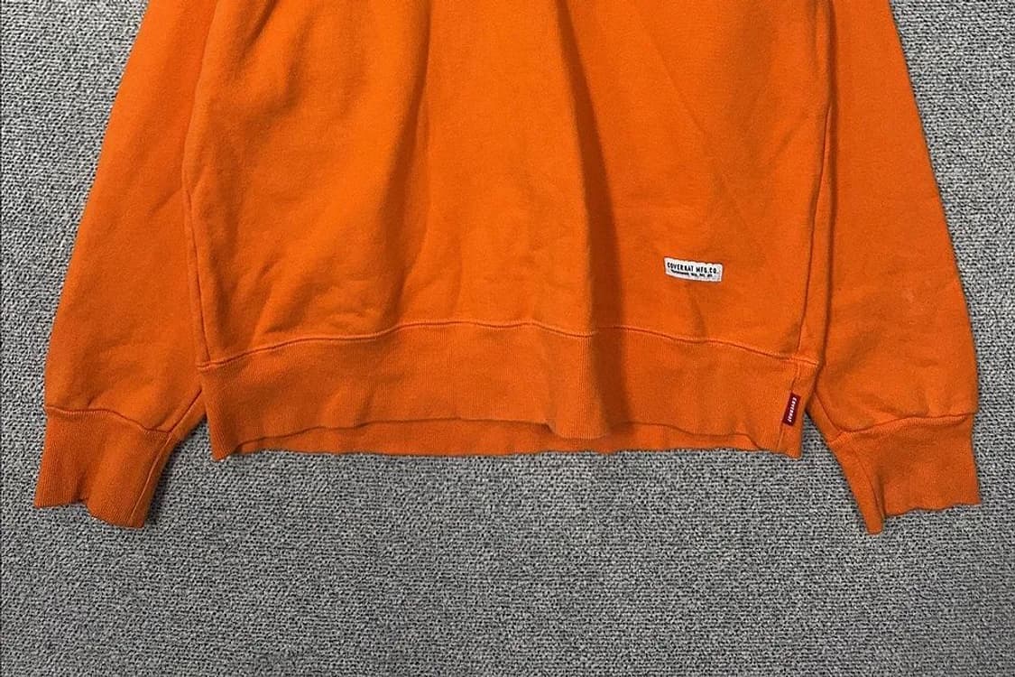 커버낫 프린팅 오렌지 맨투맨 LARGE 상품이미지4